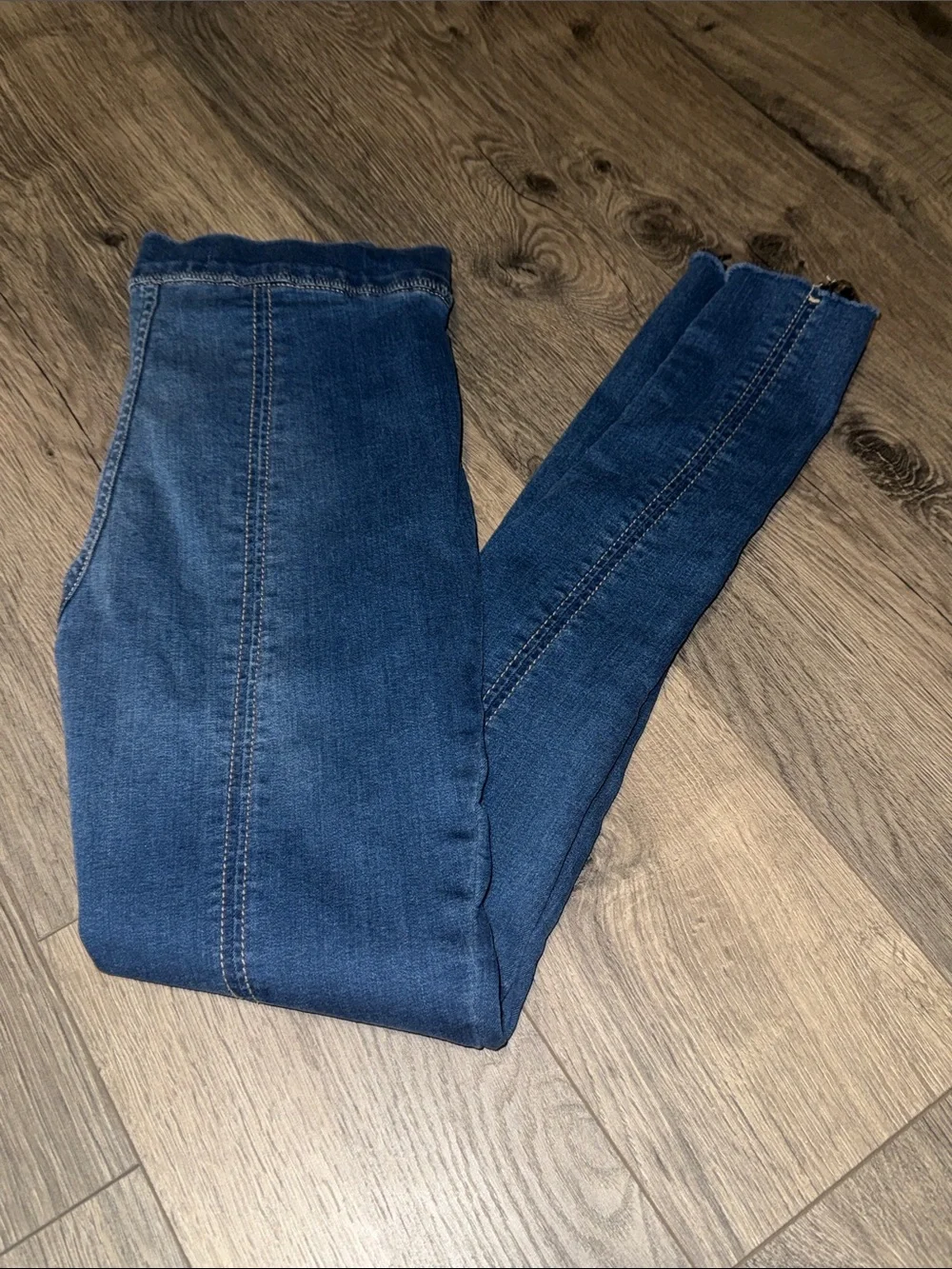 Free People Dark Blue Stretch Denim Jeggings
